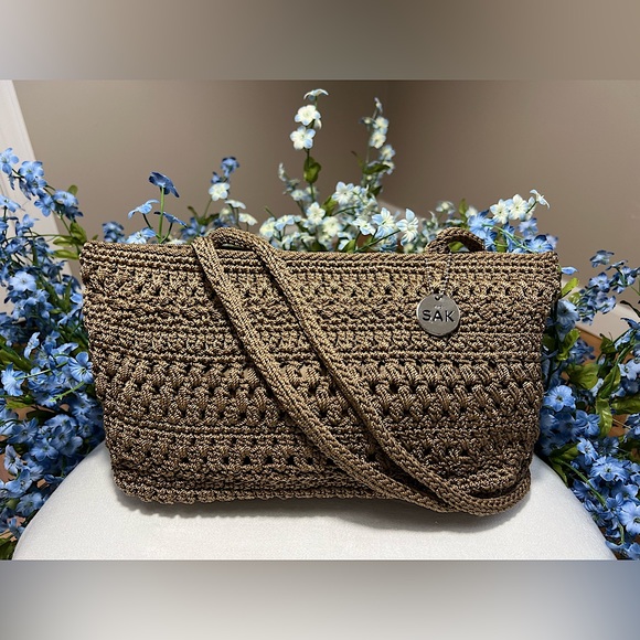 The Sak Handbags - THE SAK - Brown Crocheted Purse